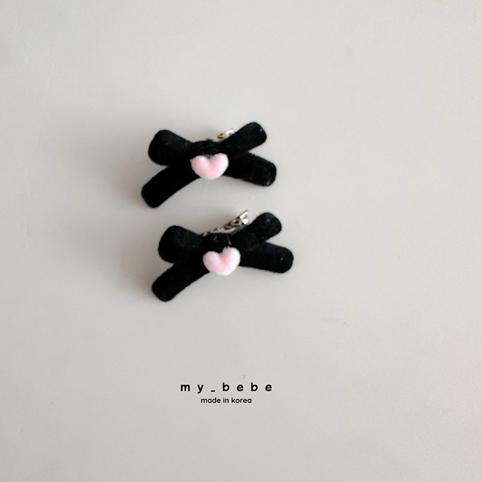 正韓春My bebe 四色蝴蝶結髮夾