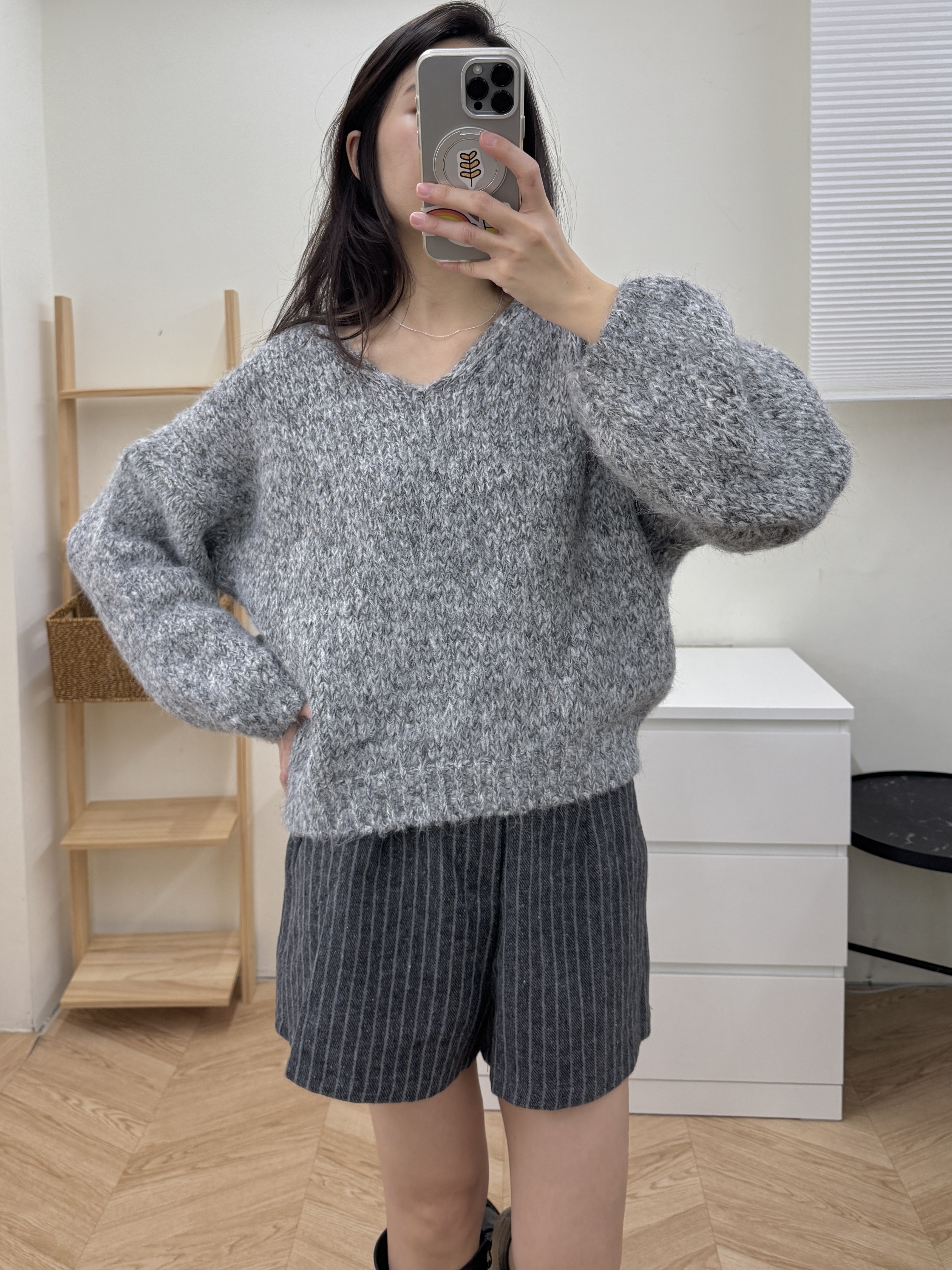 直條毛呢短褲*2色