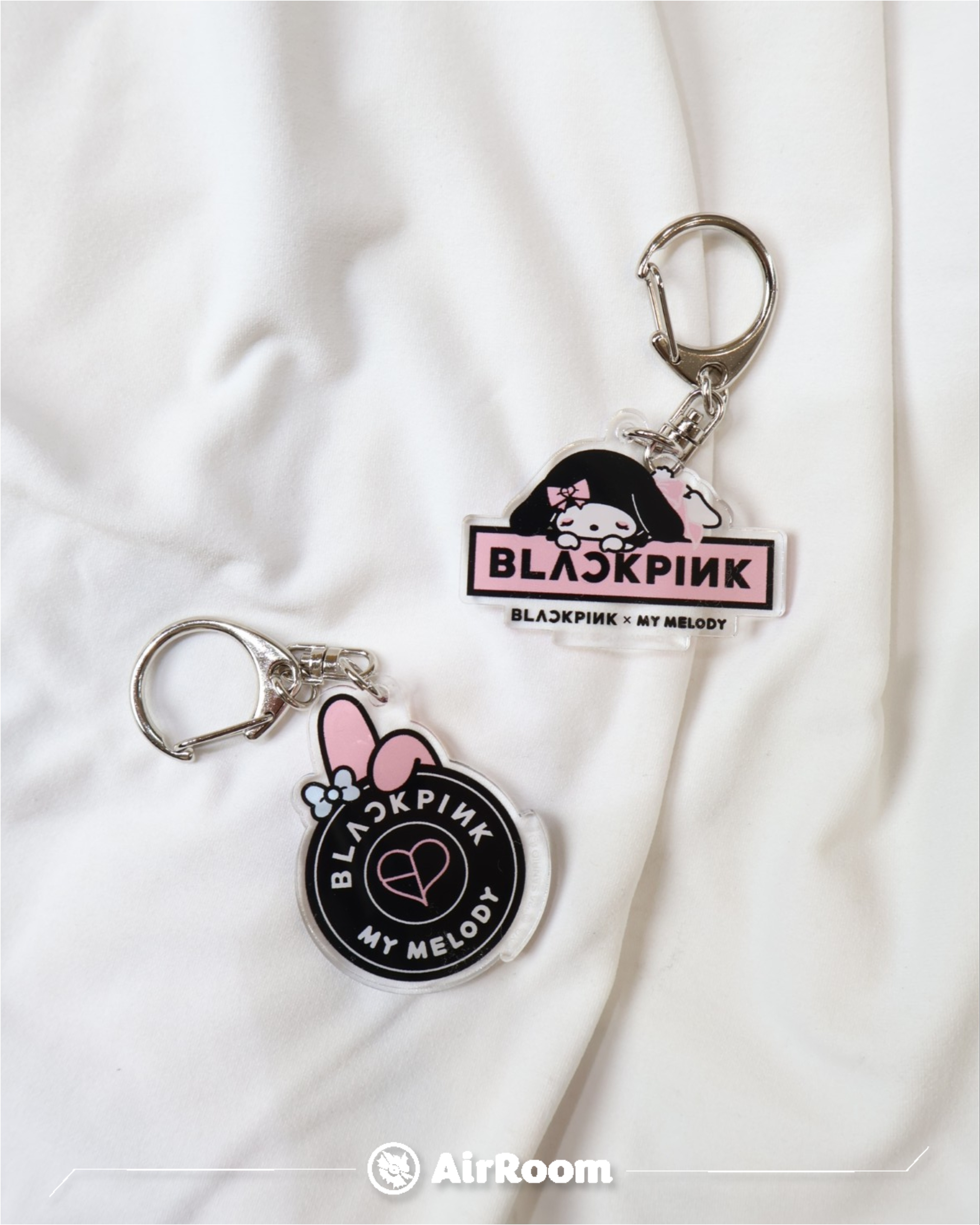 2025AW BLACKPINK X MY MELODY Acrylic Keychain 4 種 隨機 粉墨 韓團 美樂蒂 三麗鷗 鑰匙圈 吊飾 現貨 ANBP-0549