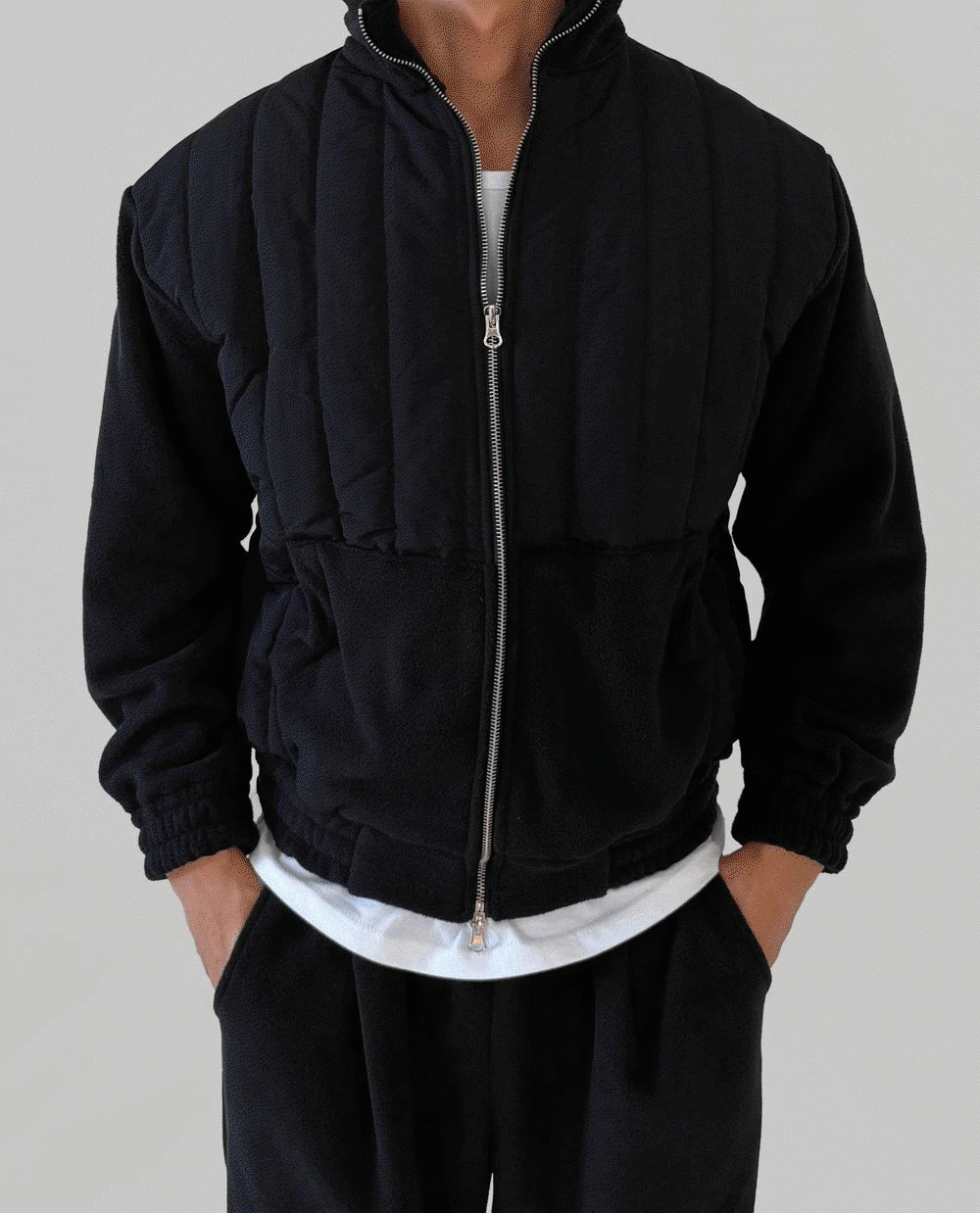 刷毛鋪棉拉鍊外套