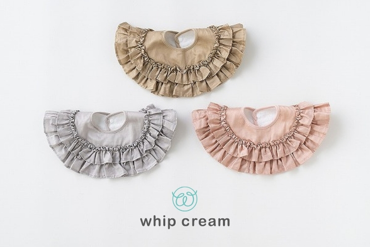 【日本 whip cream】蓬鬆荷葉邊圍兜