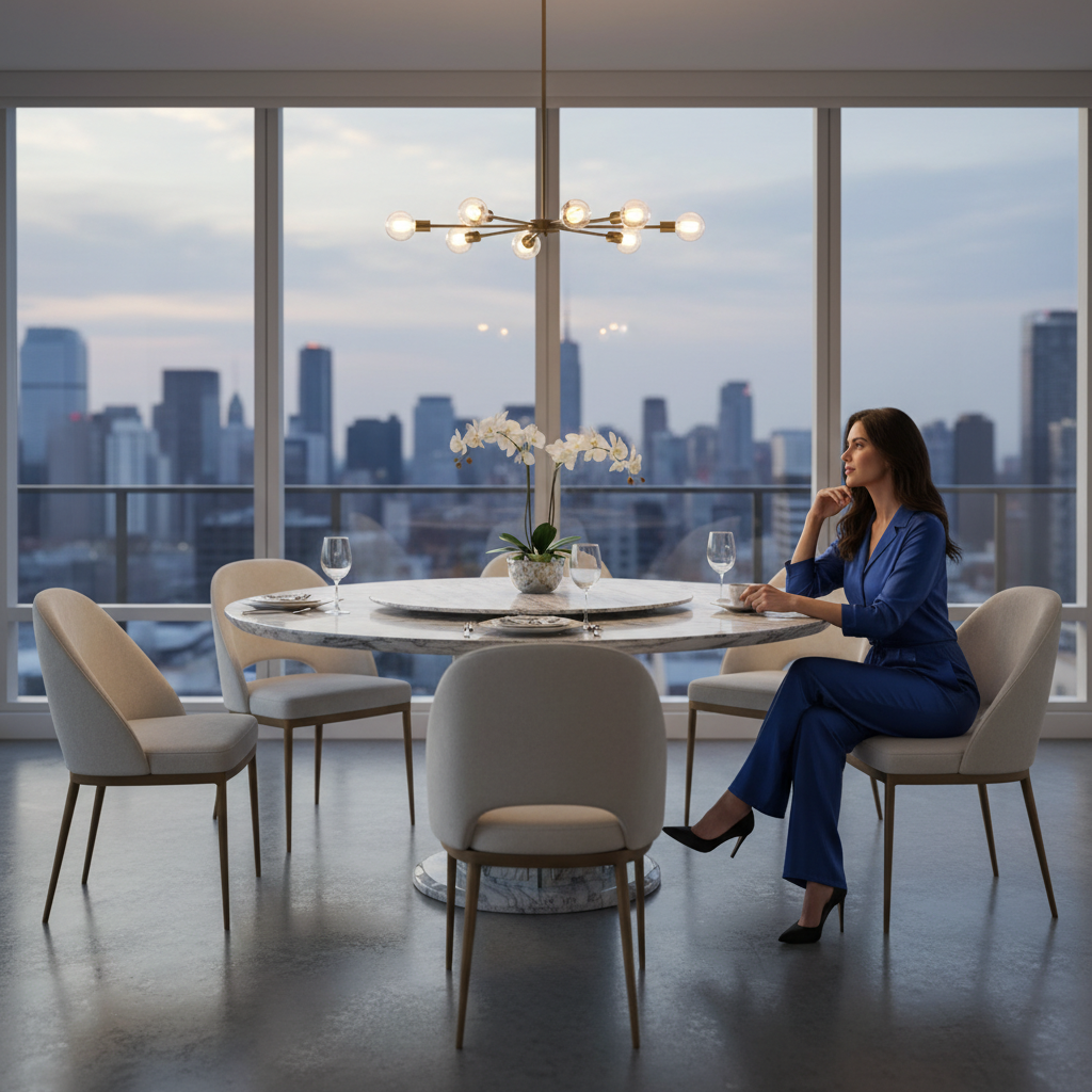 義大利金莎真石圓桌