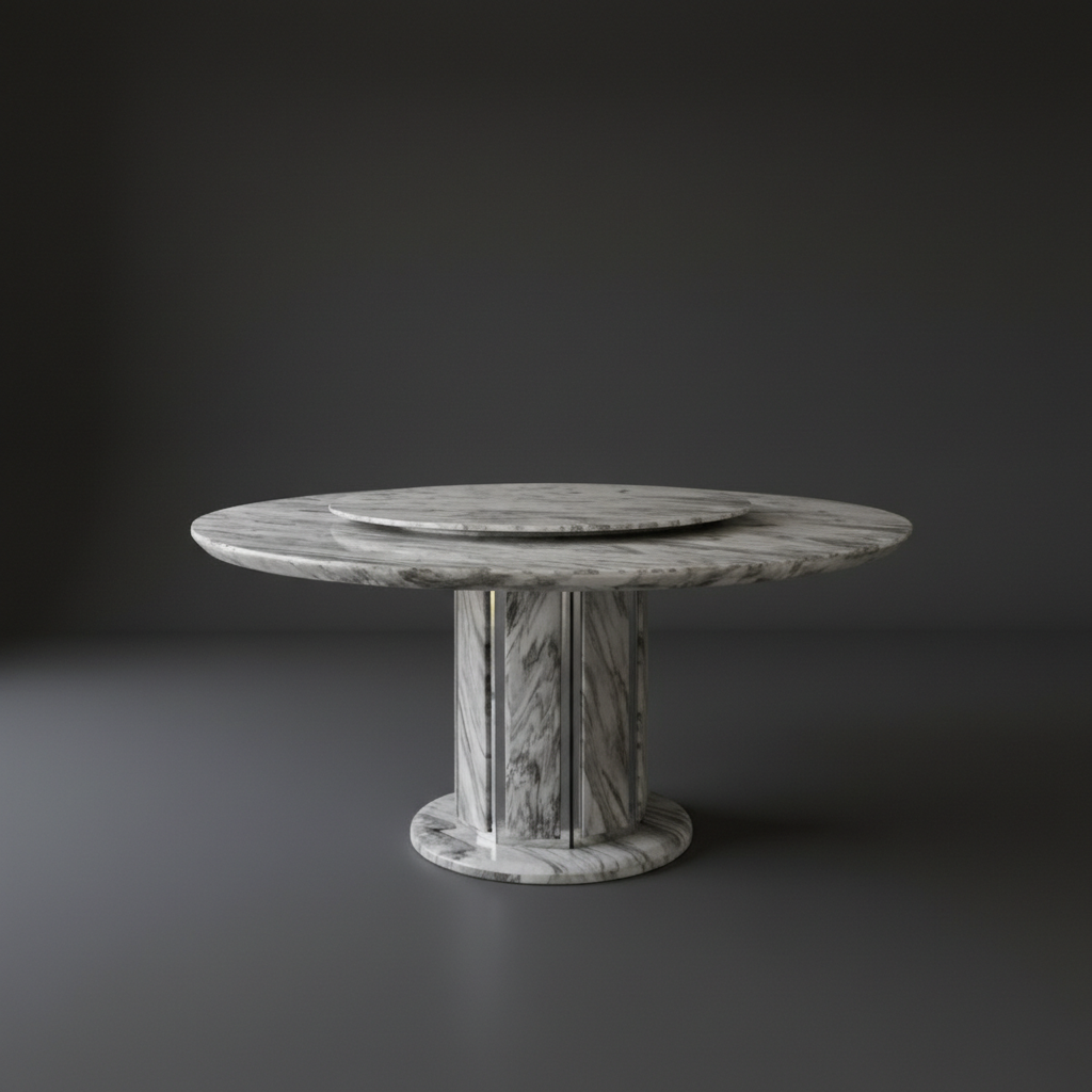 義大利金莎真石圓桌