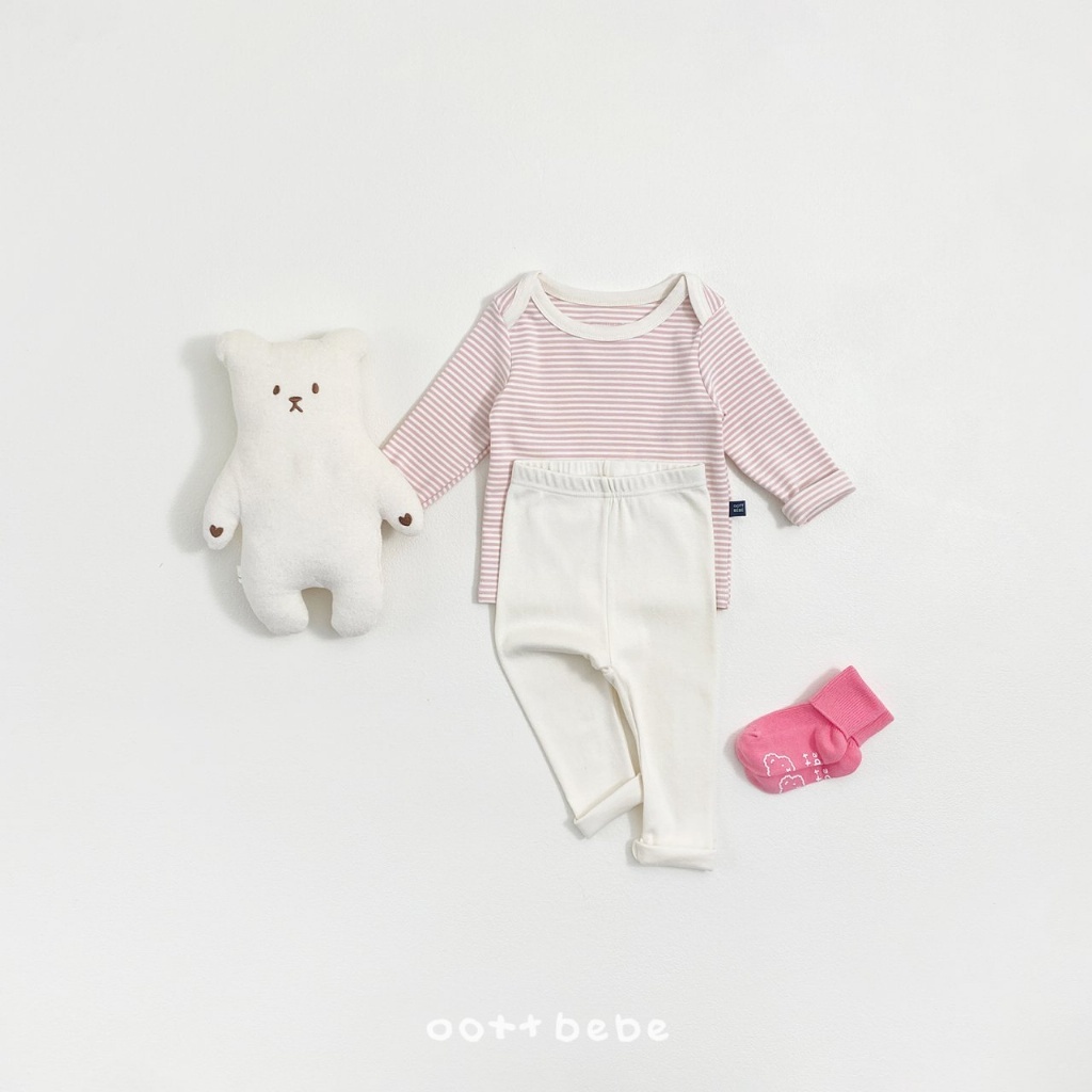 正韓春OOTT BeBe 小童條紋居家套裝