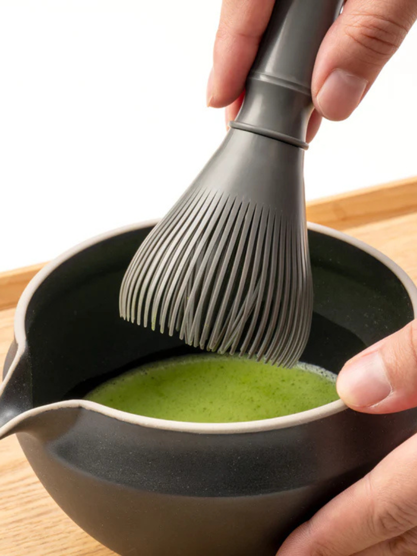 【 5/1收單 】抹茶團 樹脂製茶筅（附茶筅座） 日本製