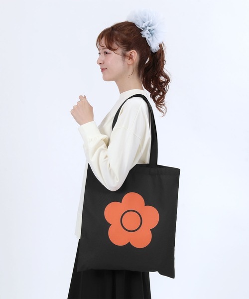 MARY QUANT / Poly canvas logo tote bag