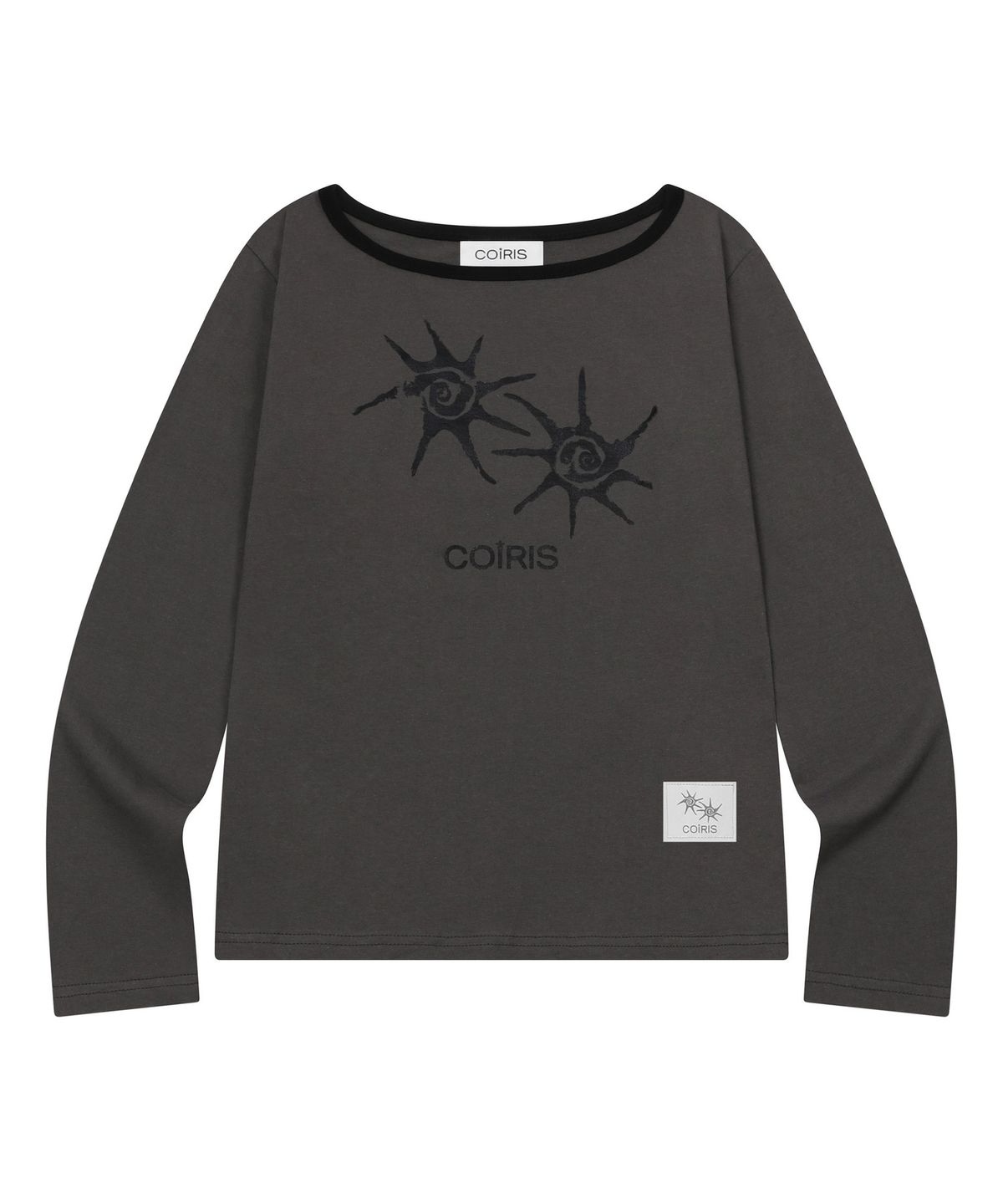 COIRIS  SOLUNA 不對稱 單肩 配色 長袖 上衣 C-P00000DD