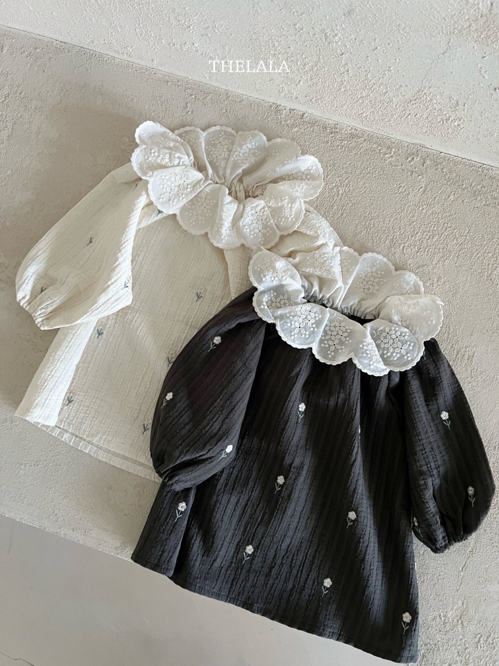 正韓春lalla 小童小白花洋裝