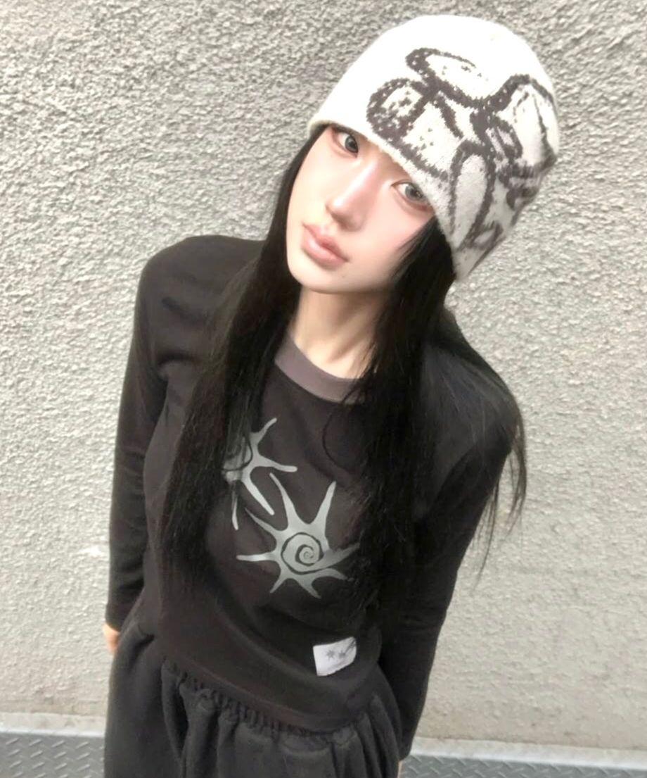 COIRIS SOLUNA 配色 圓領 長袖 上衣 C-P00000BC