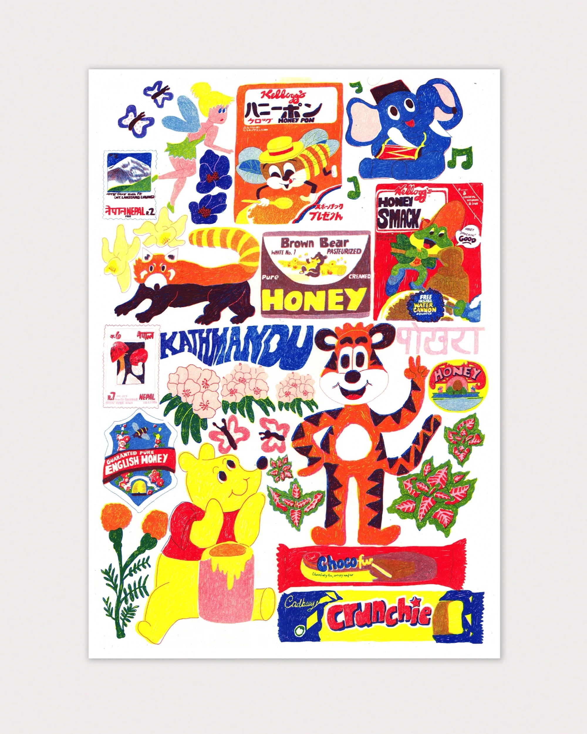 Jumbo Press - Crunchie A3 Print (Limited Edition)