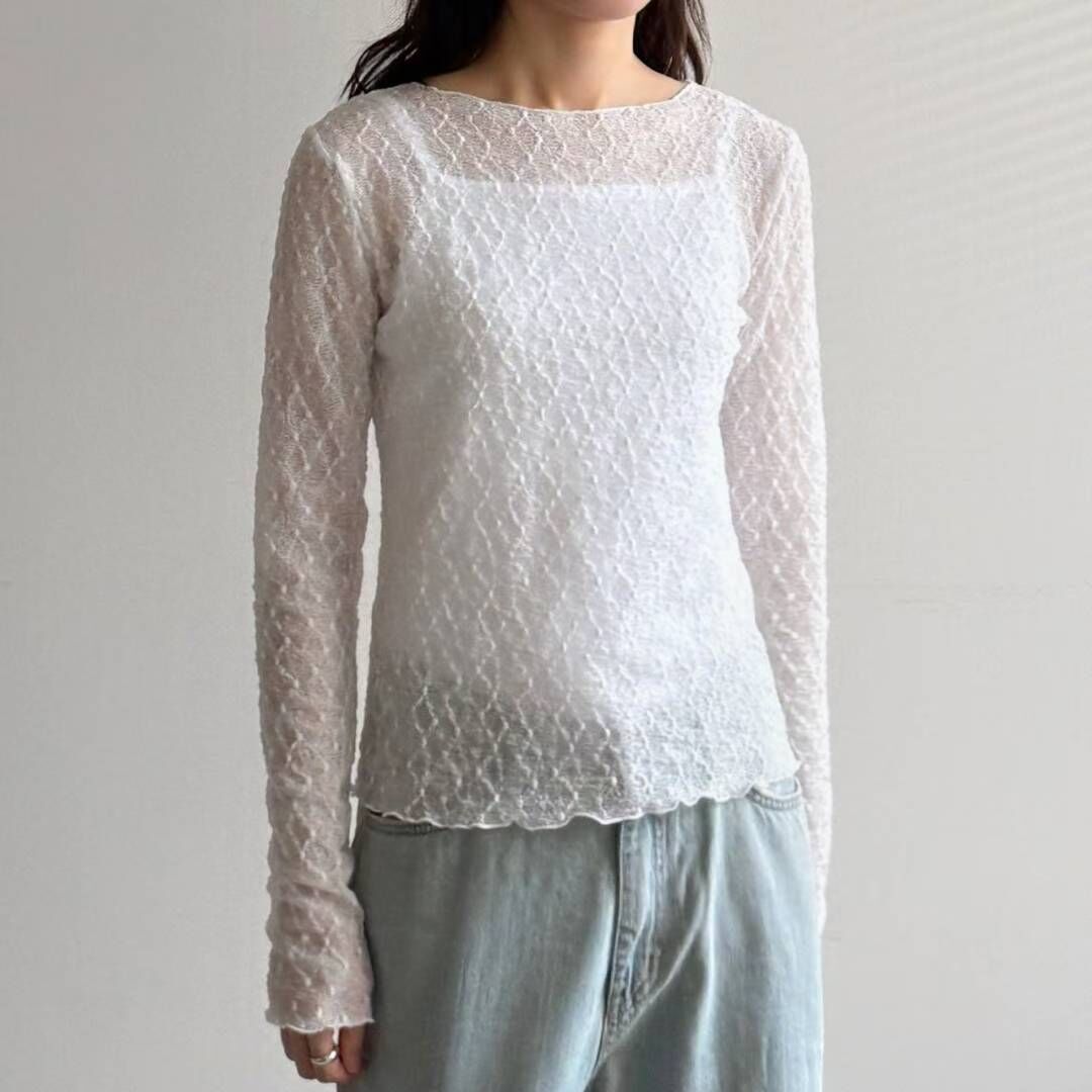 新年限定 回饋系列🧧  Dot lace elastic top