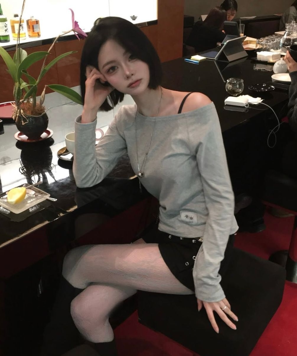 COIRIS RIB 羅紋 露肩 插肩 長袖 上衣 C-P00000BR