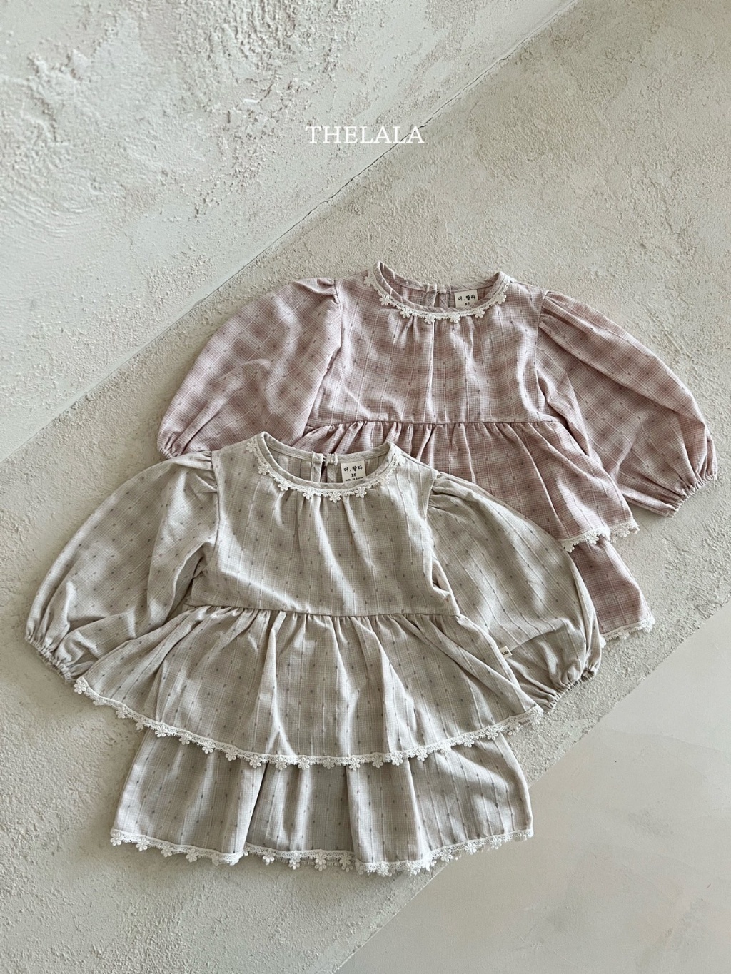 正韓春lalla 小童田野小白花洋裝