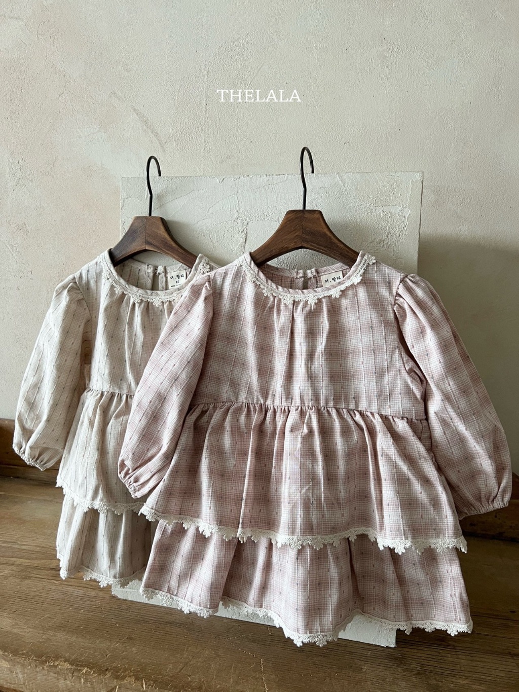 正韓春lalla 小童田野小白花洋裝