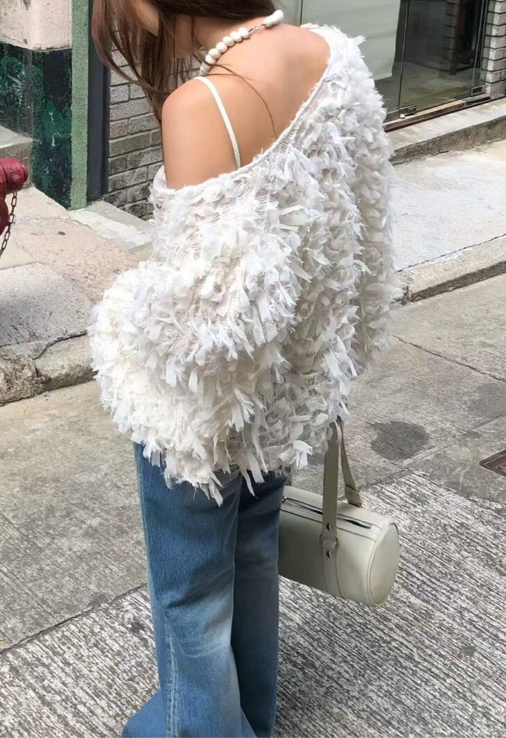 絲質鬚鬚金釦外套