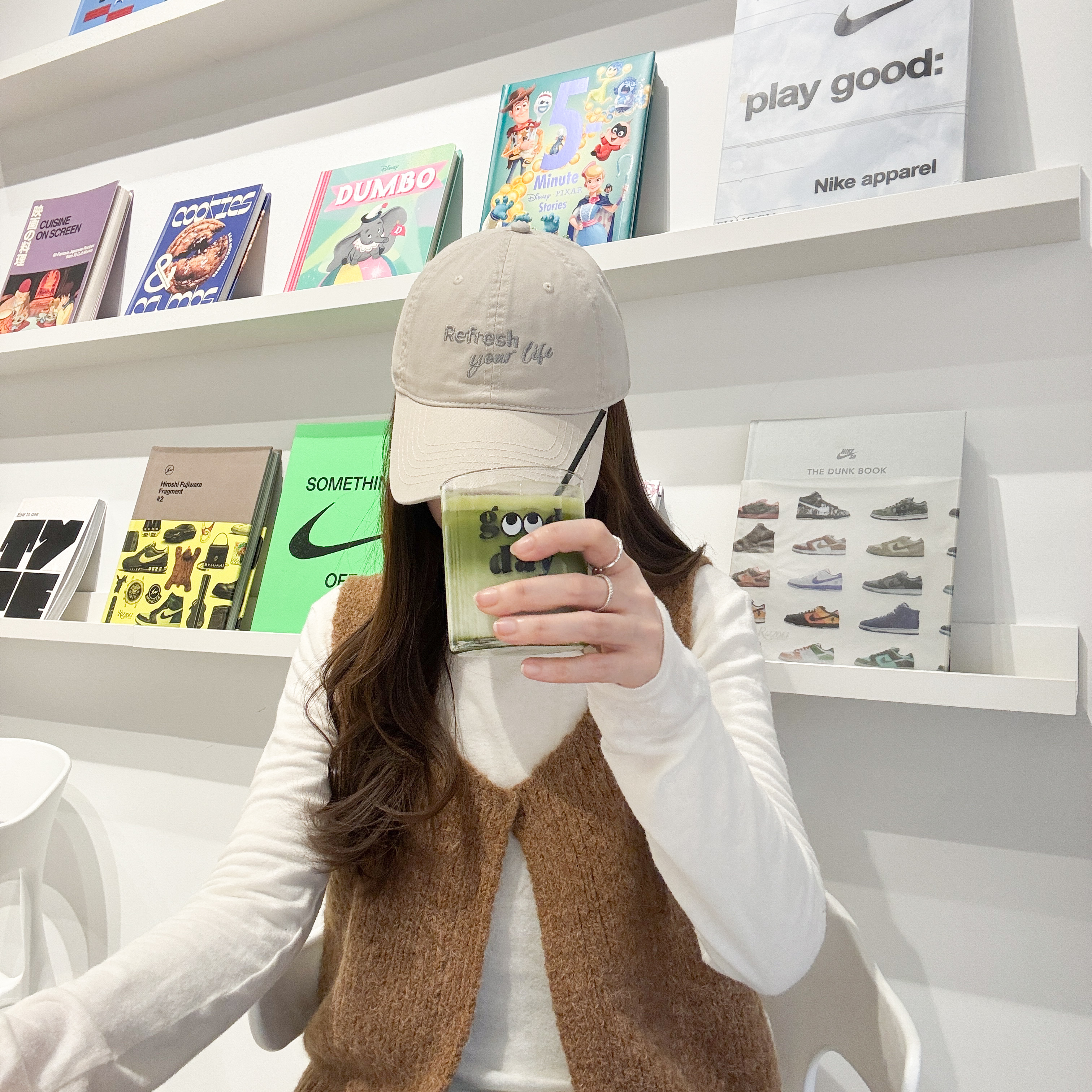 自家設計refresh your life_cap ivory