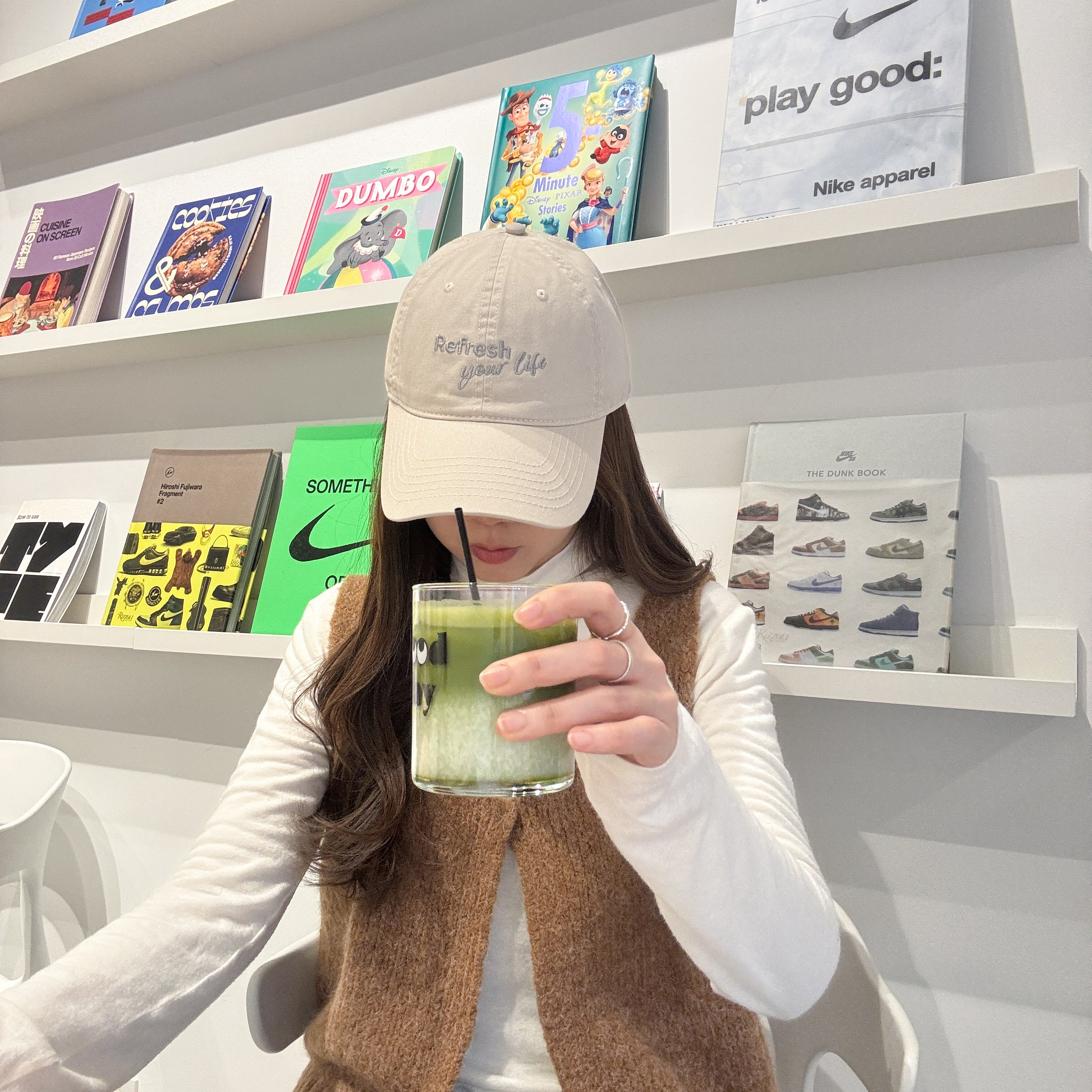 自家設計refresh your life_cap ivory