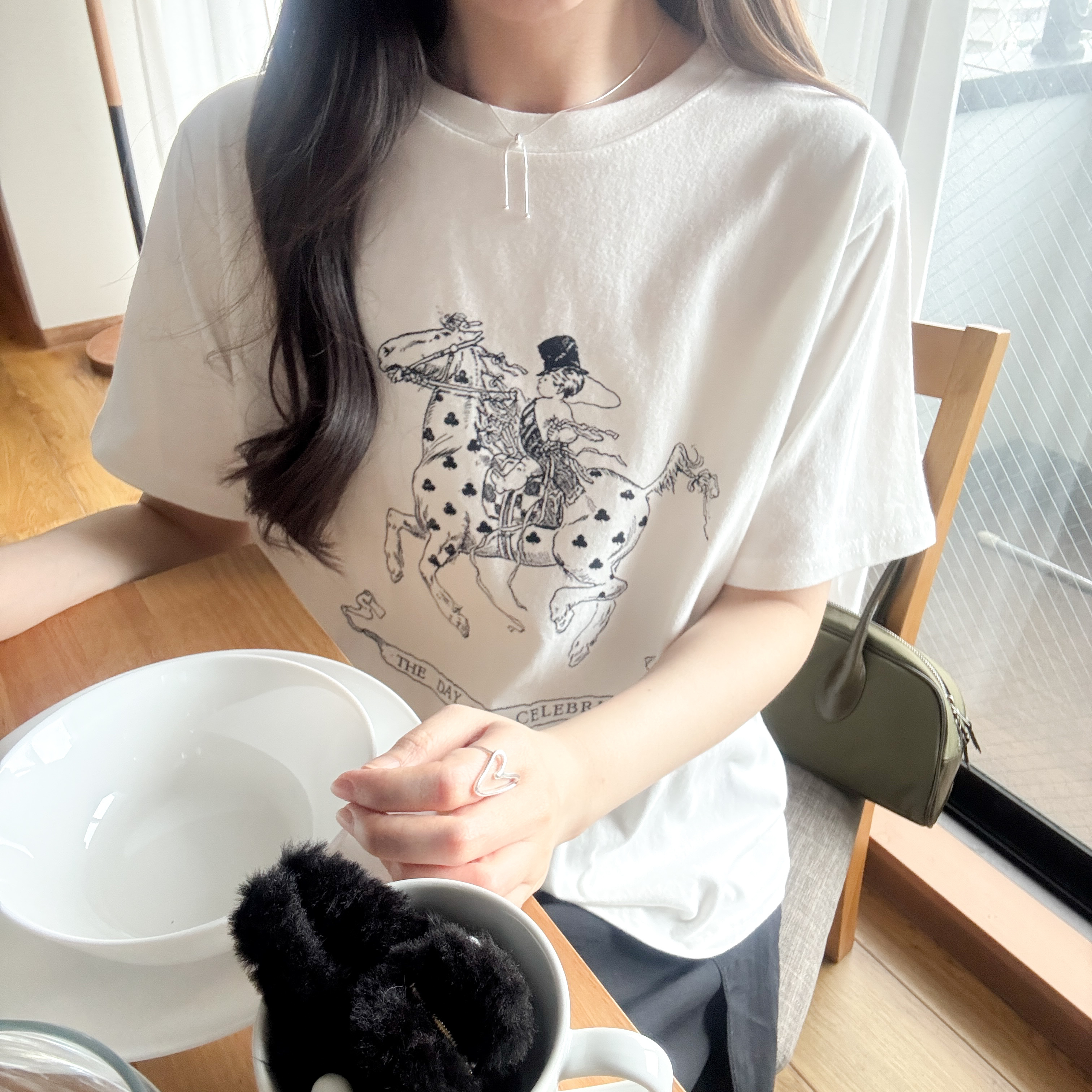 Poker house print tee