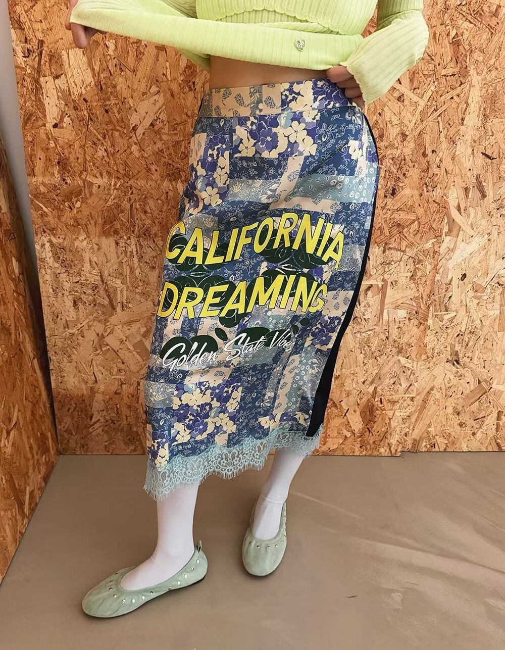 CALIFORNIA花布長裙