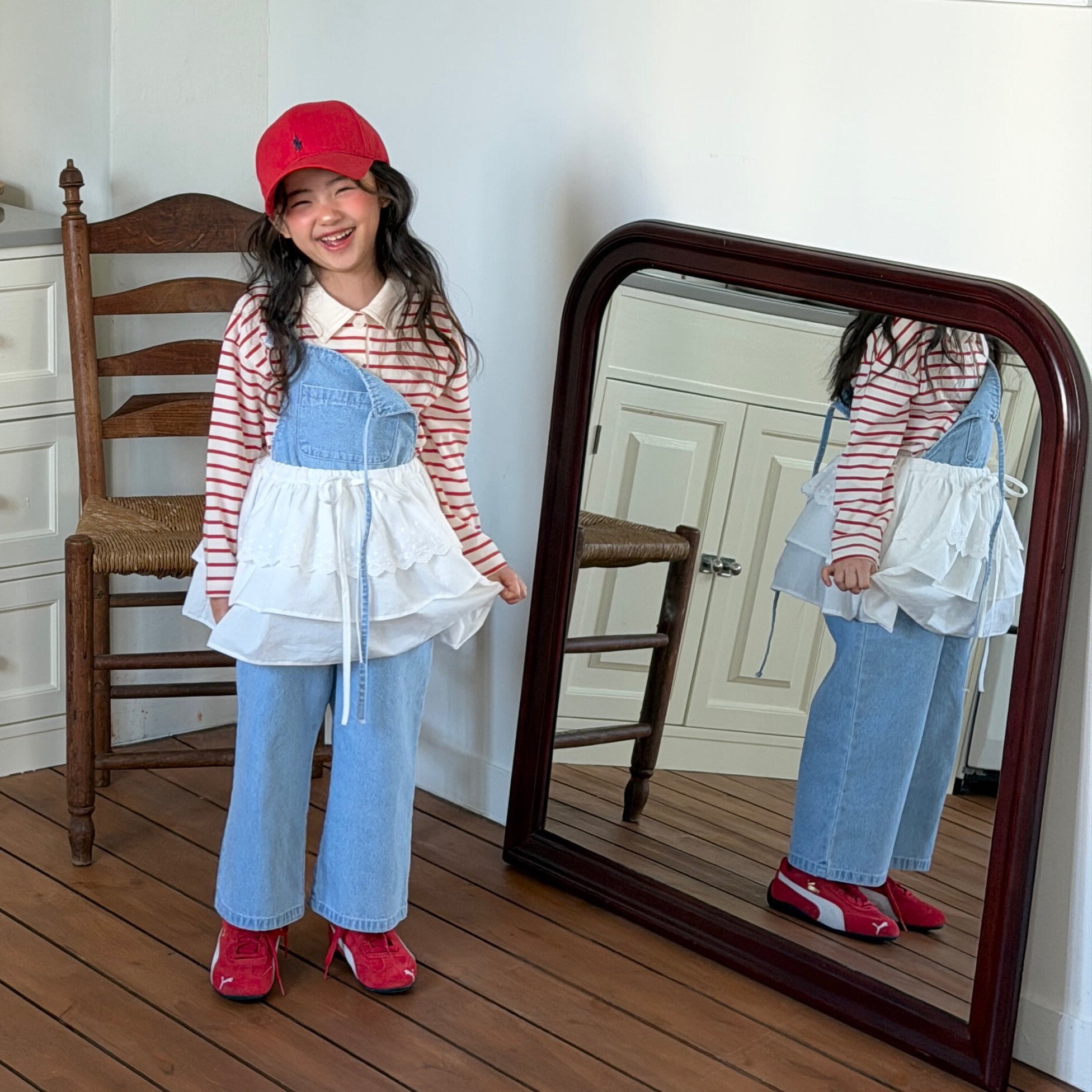 90-130 白色蕾絲蛋糕裙