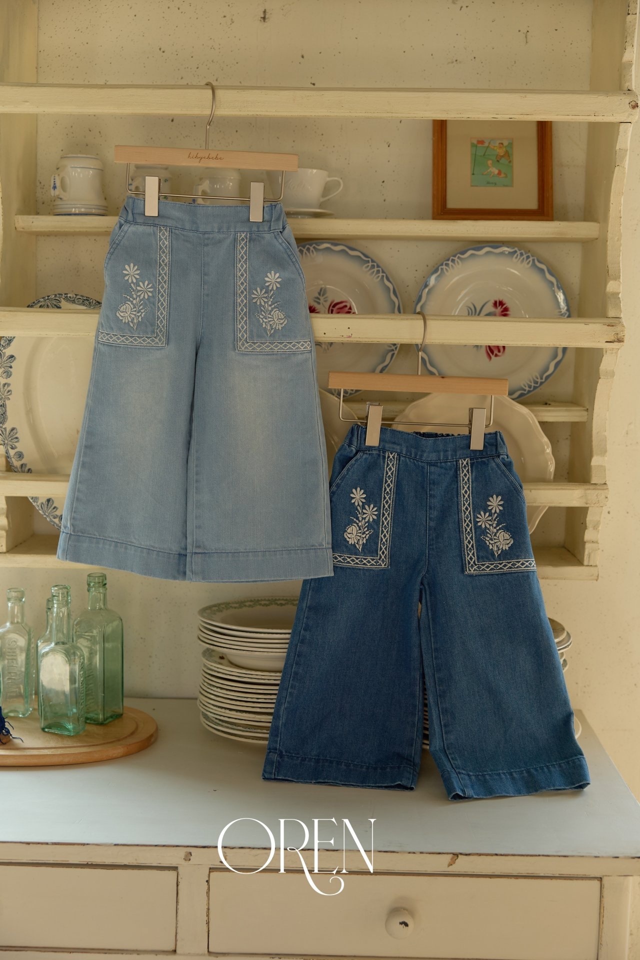 Oren Floral Denim Pants