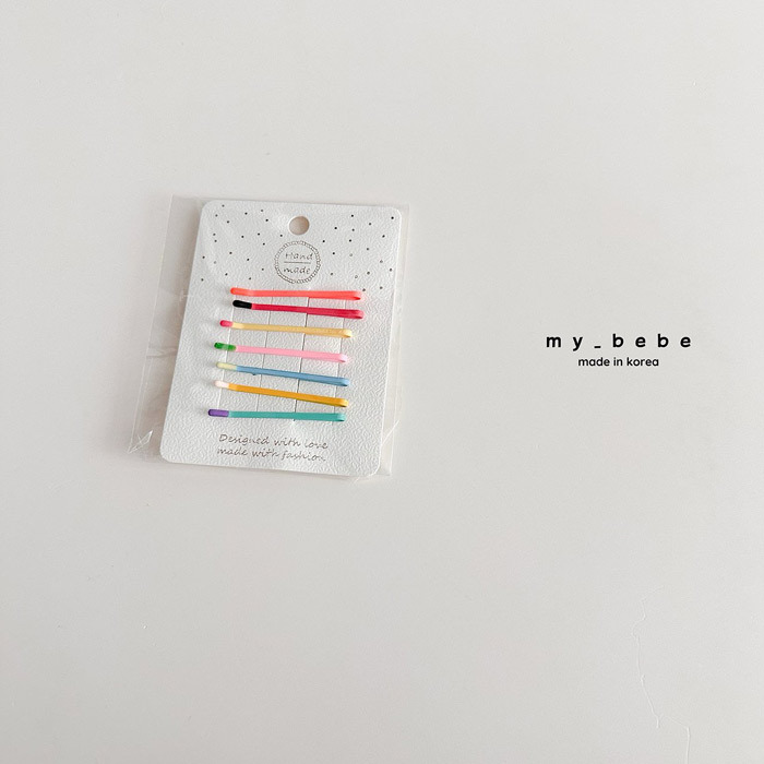 正韓春My bebe 彩色雷根糖髮夾