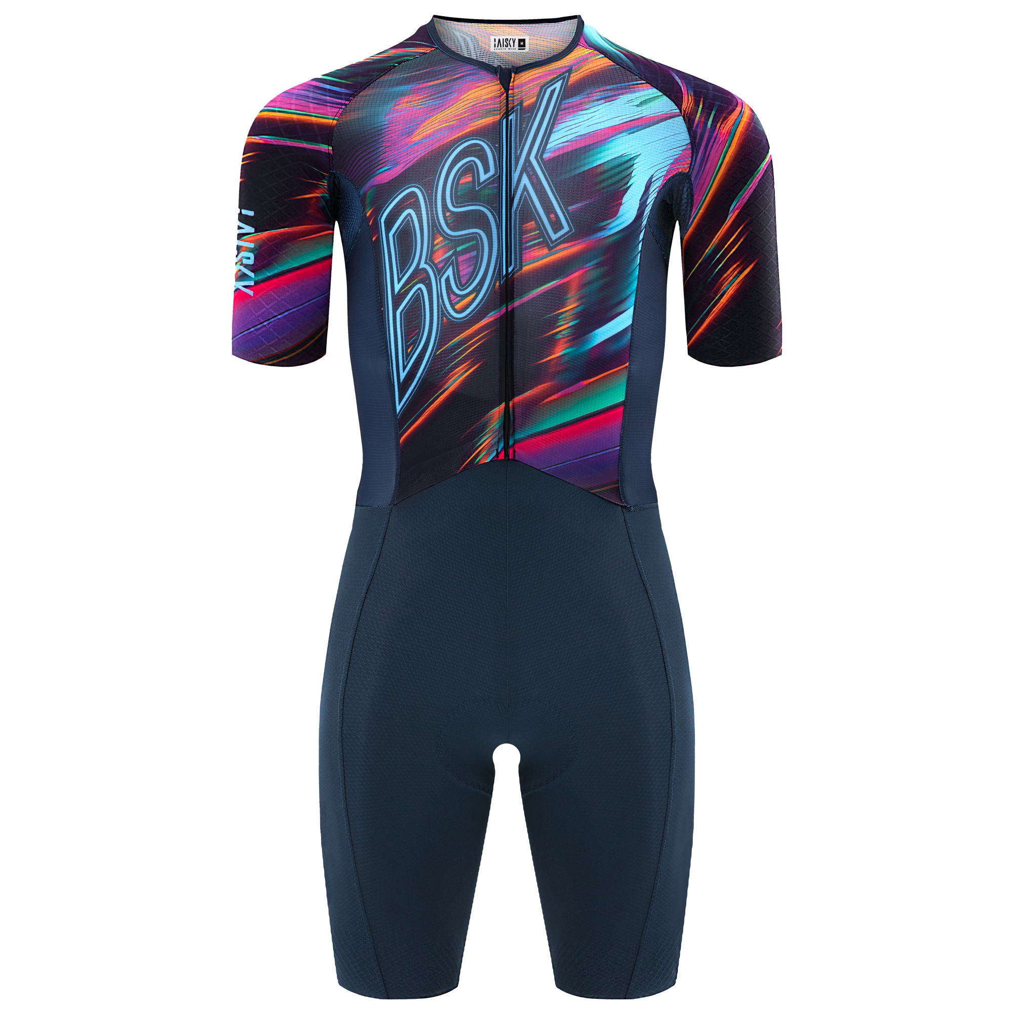 ITT男款短袖連體衣 霓光 紫