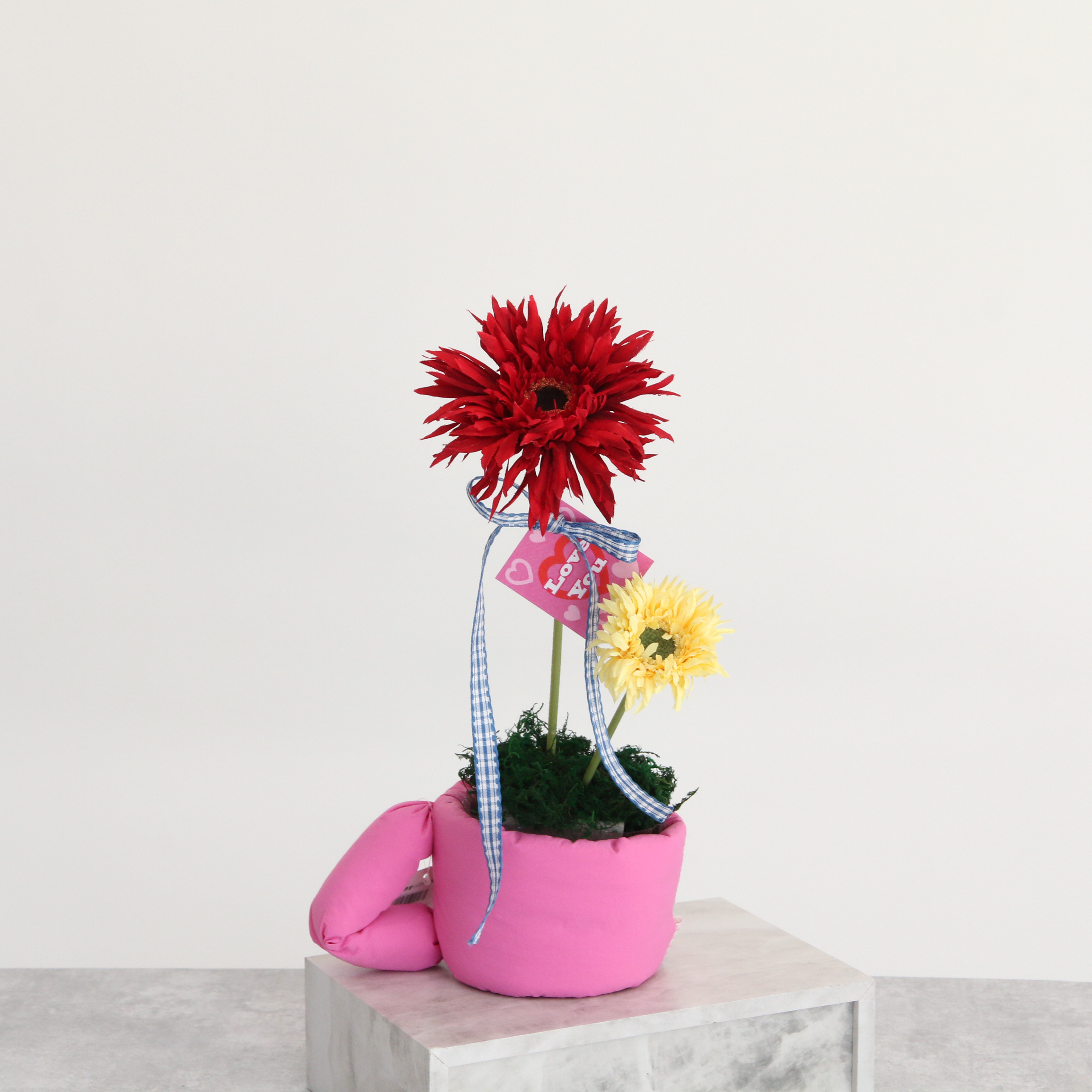 藝術盆花 戀愛小花杯 5款 (附提袋)