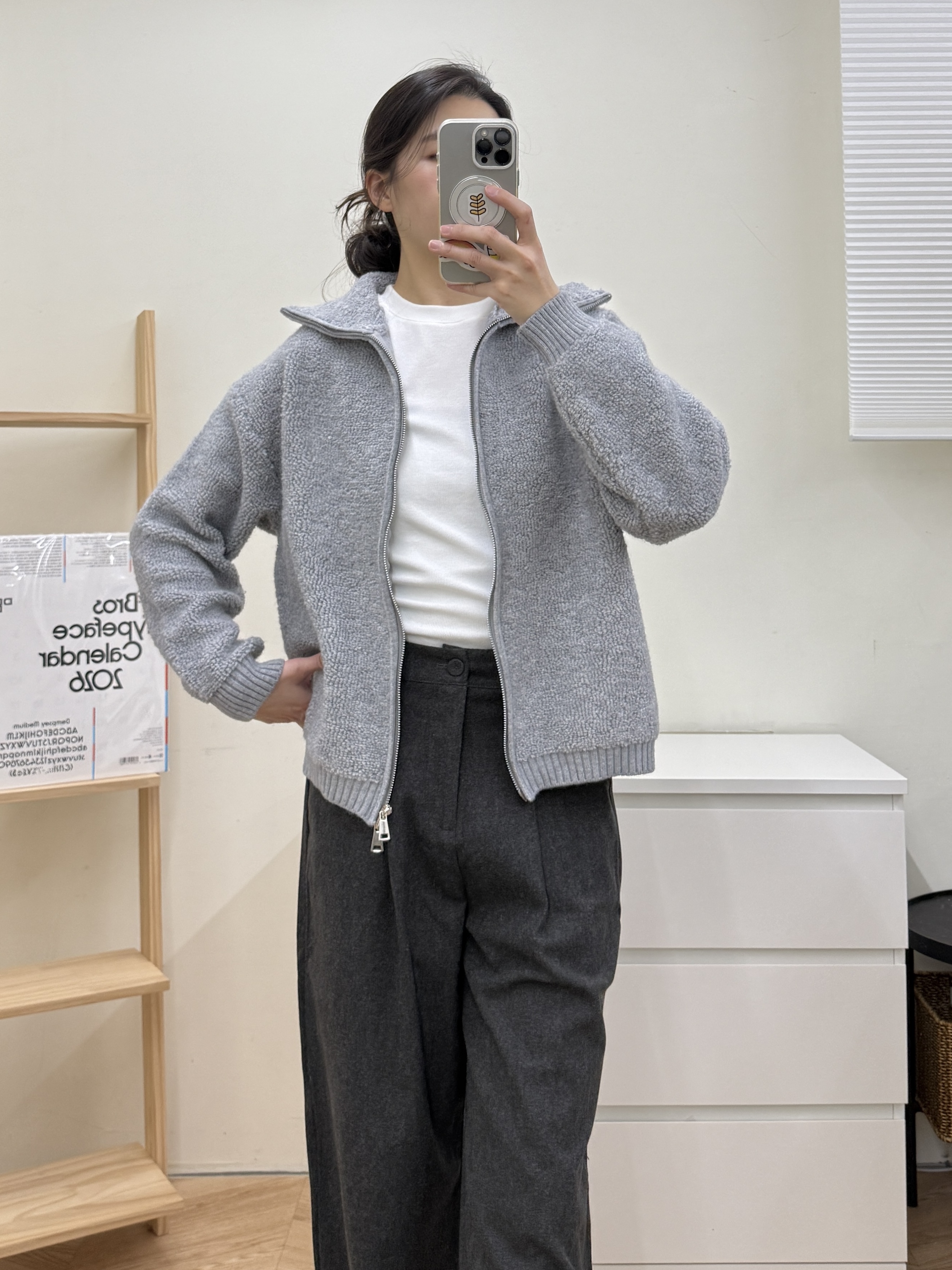 雙拉鍊毛巾布外套*2色