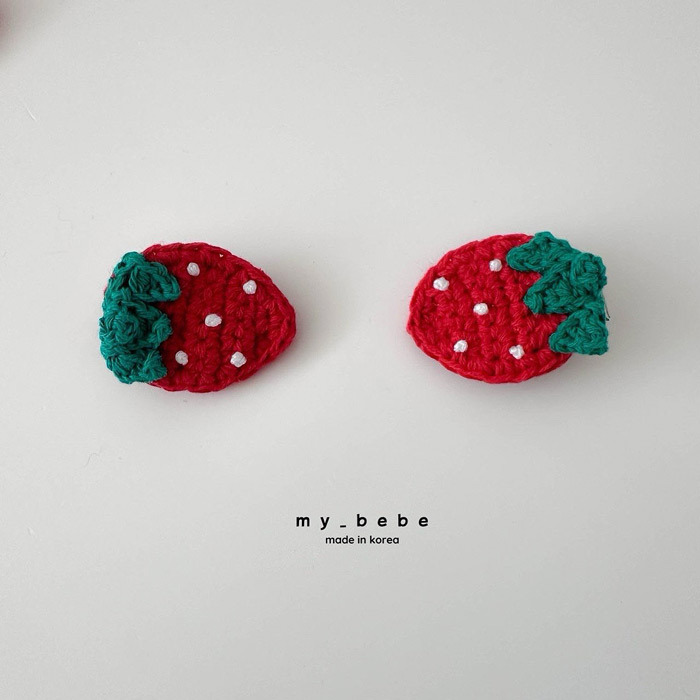 正韓春My bebe草莓髮夾