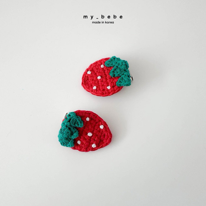 正韓春My bebe草莓髮夾