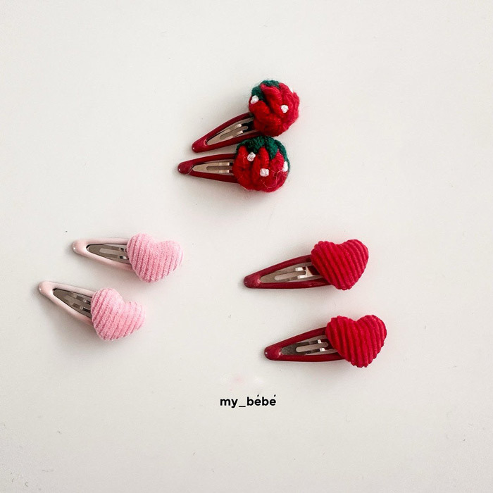 正韓春My bebe 三色可愛療育髮夾