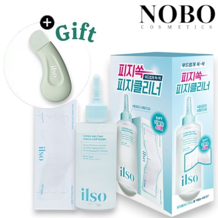 人氣產品 - ilso 黑頭粉刺導出液套庄 [150g+化妝棉40片+深層清潔黑頭鏟1個] (平行進口)