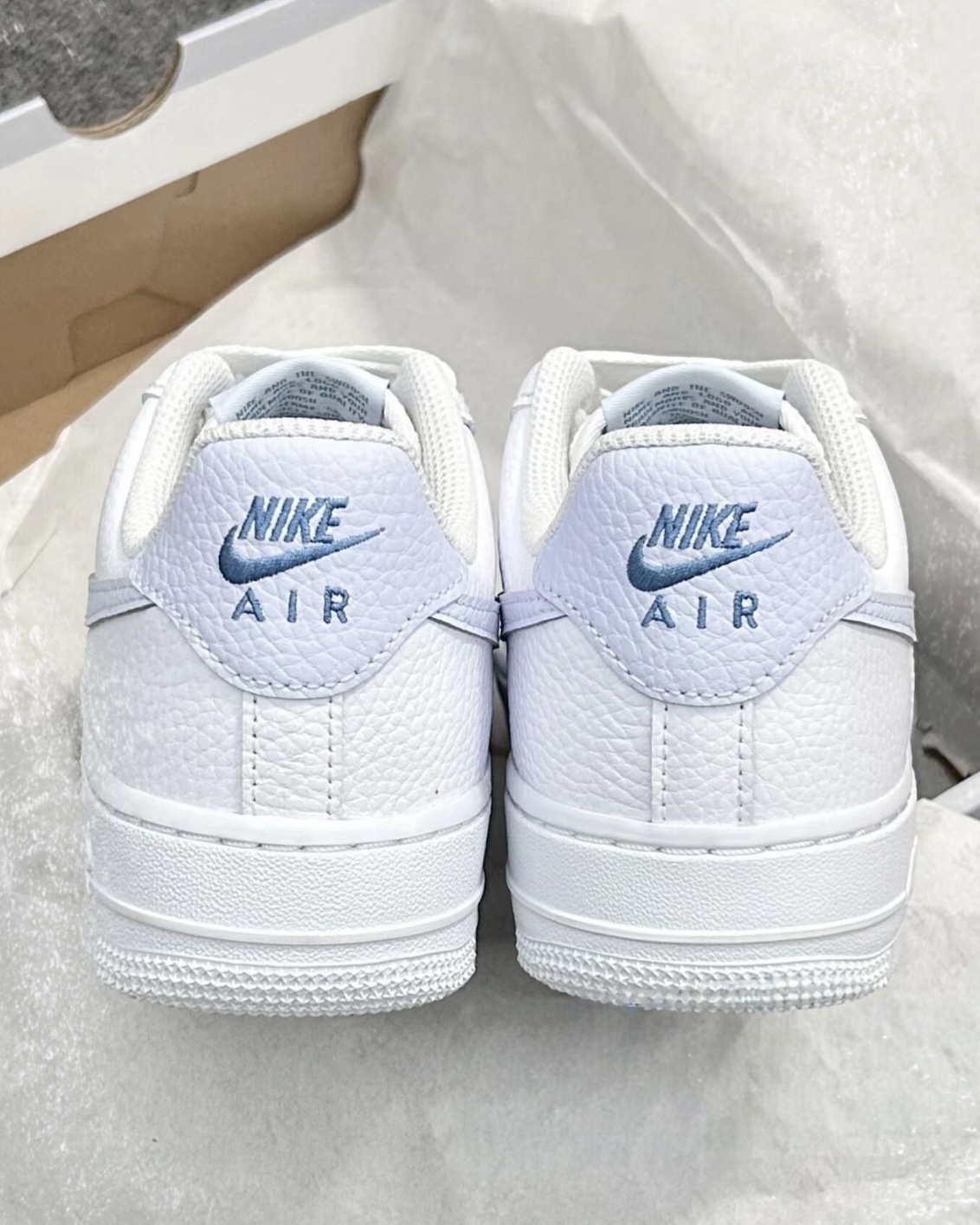 Nike Air Force 1 "White Aegean Storm" 蘇打汽水 寶寶藍 荔枝皮 刺繡小勾 女鞋