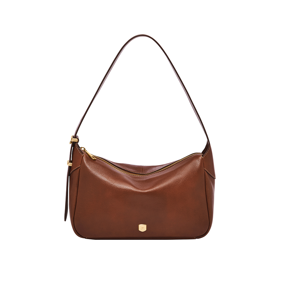 Dillon 真皮文青風肩背包-咖啡色 ZB11186212