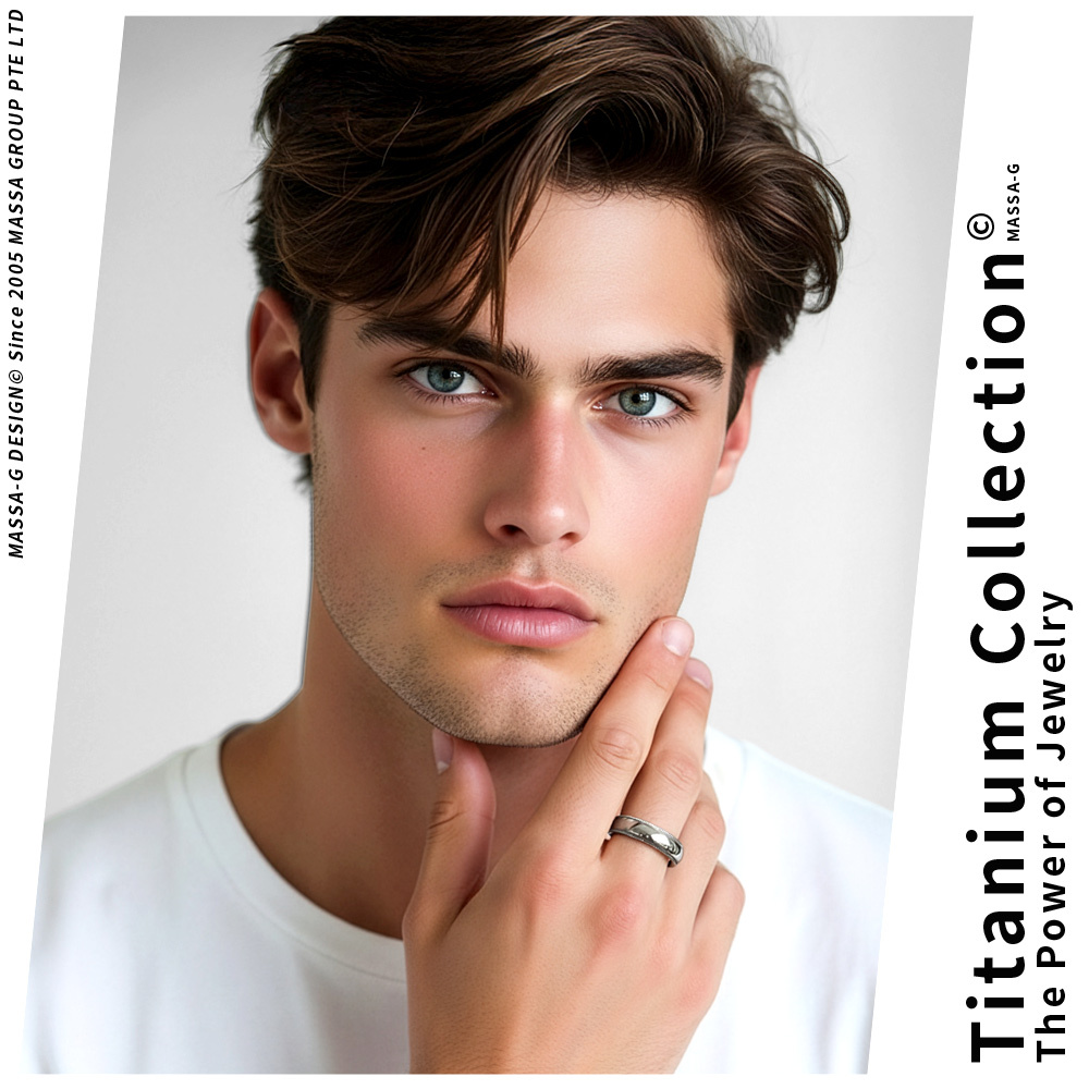 MASSA-G DECO系列 真愛光年-宇宙恆星 鈦金對戒-銀