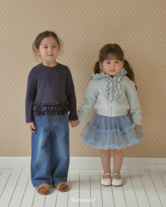 正韓春Bananaj 兩色甜美花瓣連帽外套