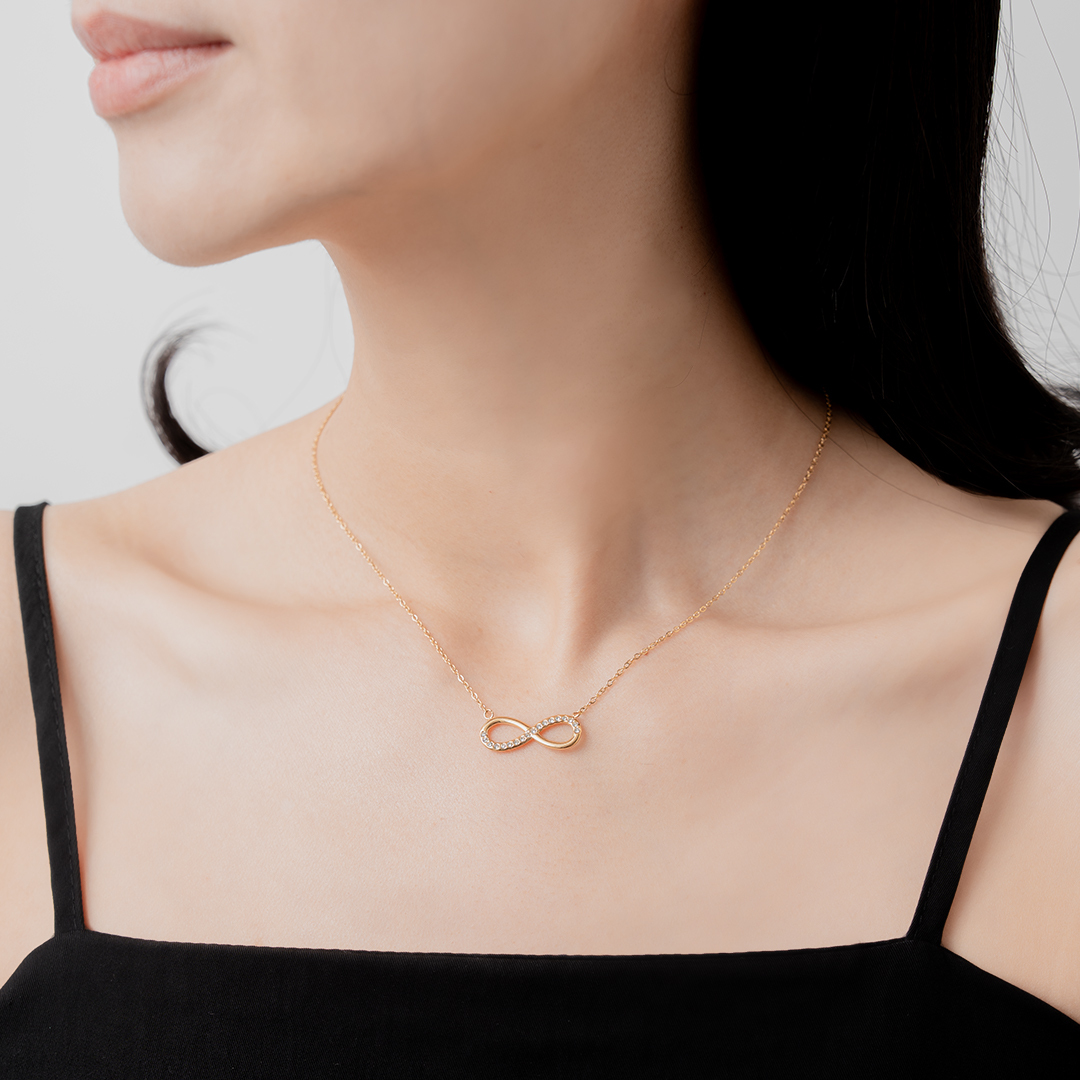 miramira純映｜質感無限墜項鍊B1682-金20975