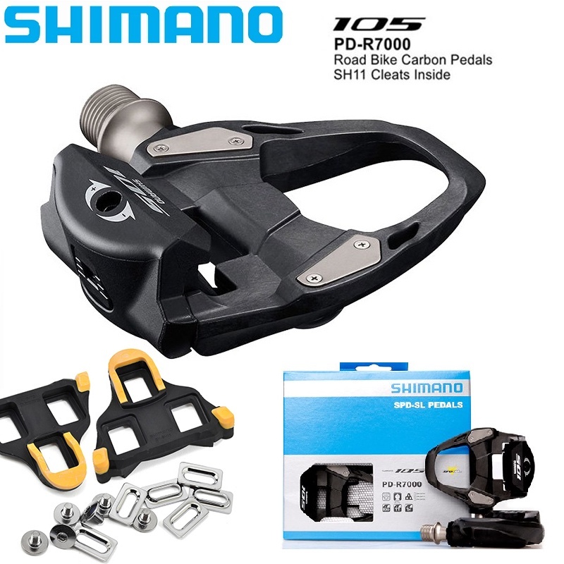 【SHIMANO】 卡踏 105 R7000 碳纖維踏板 PD-R7000 SPD-SL