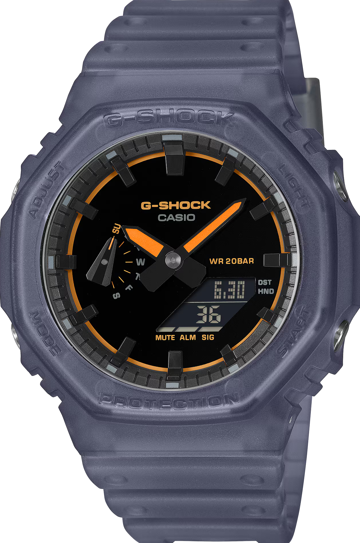萬年鐘錶 - G-SHOCK  煙霧光影八角錶殼系列電子錶 GA-2100K-2A 錶徑 : 45.4 mm