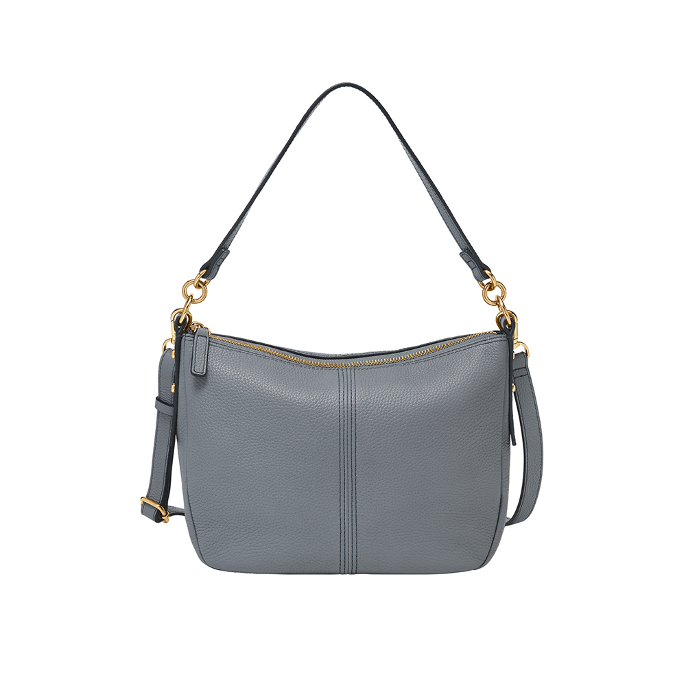 Jolie 真皮新月 斜背包-藍色 ZB7716450