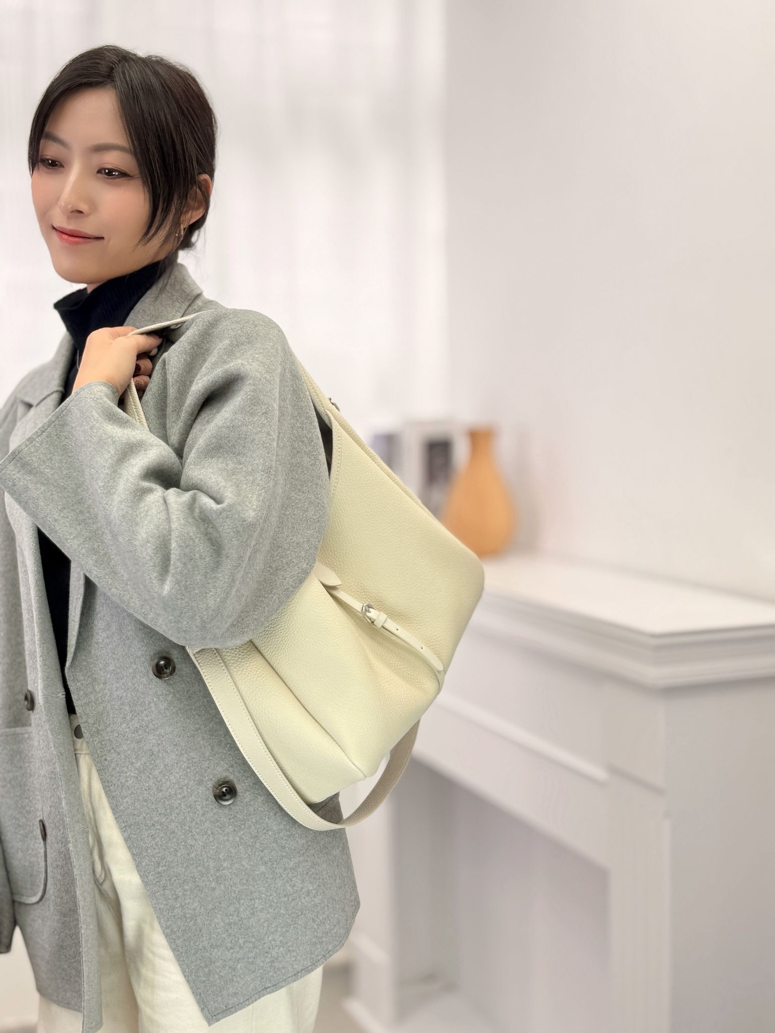 H822 荔枝紋牛皮袋