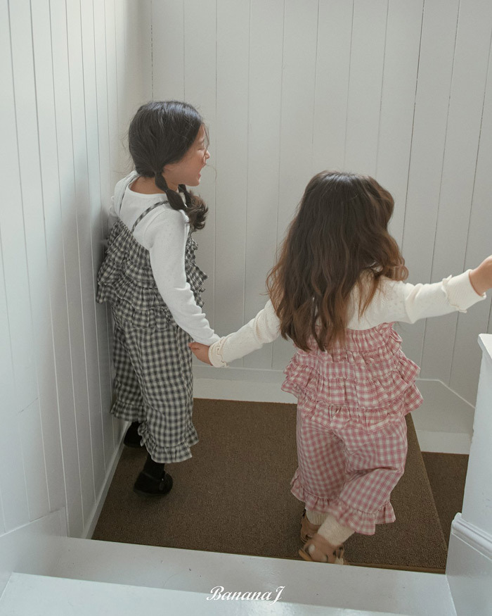 正韓春Bananaj 兩色蛋糕格子疊穿背心