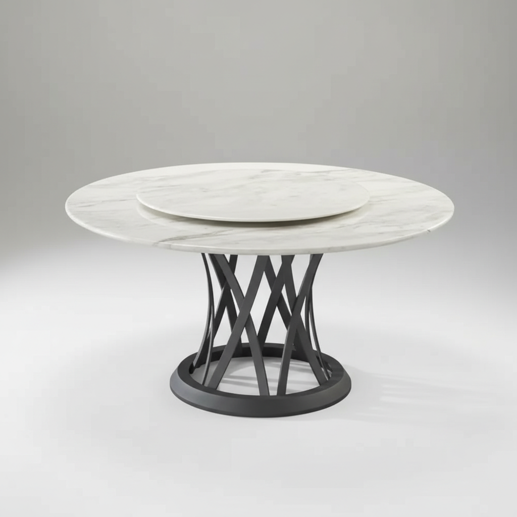 BOSS黑砂爵士白圓桌