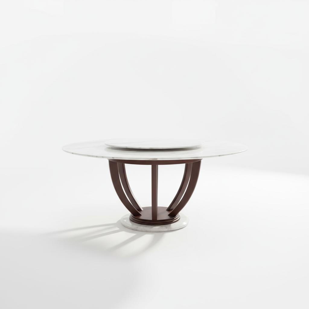 冰花玉天然真石圓桌