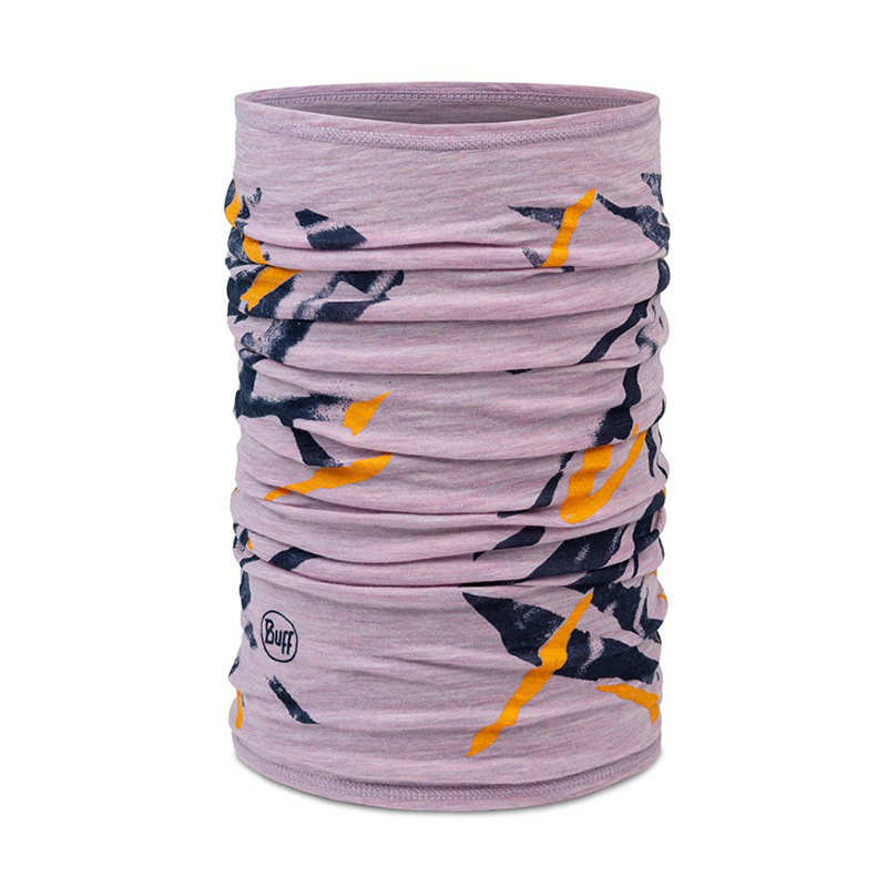 【BUFF】舒適印花 125 gsm美麗諾羊毛頭巾-多色可選