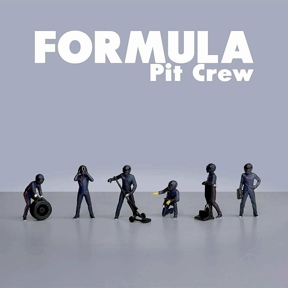 [預訂] American Diorama 1/64 Formula Pit Crew Figures – Team Blue