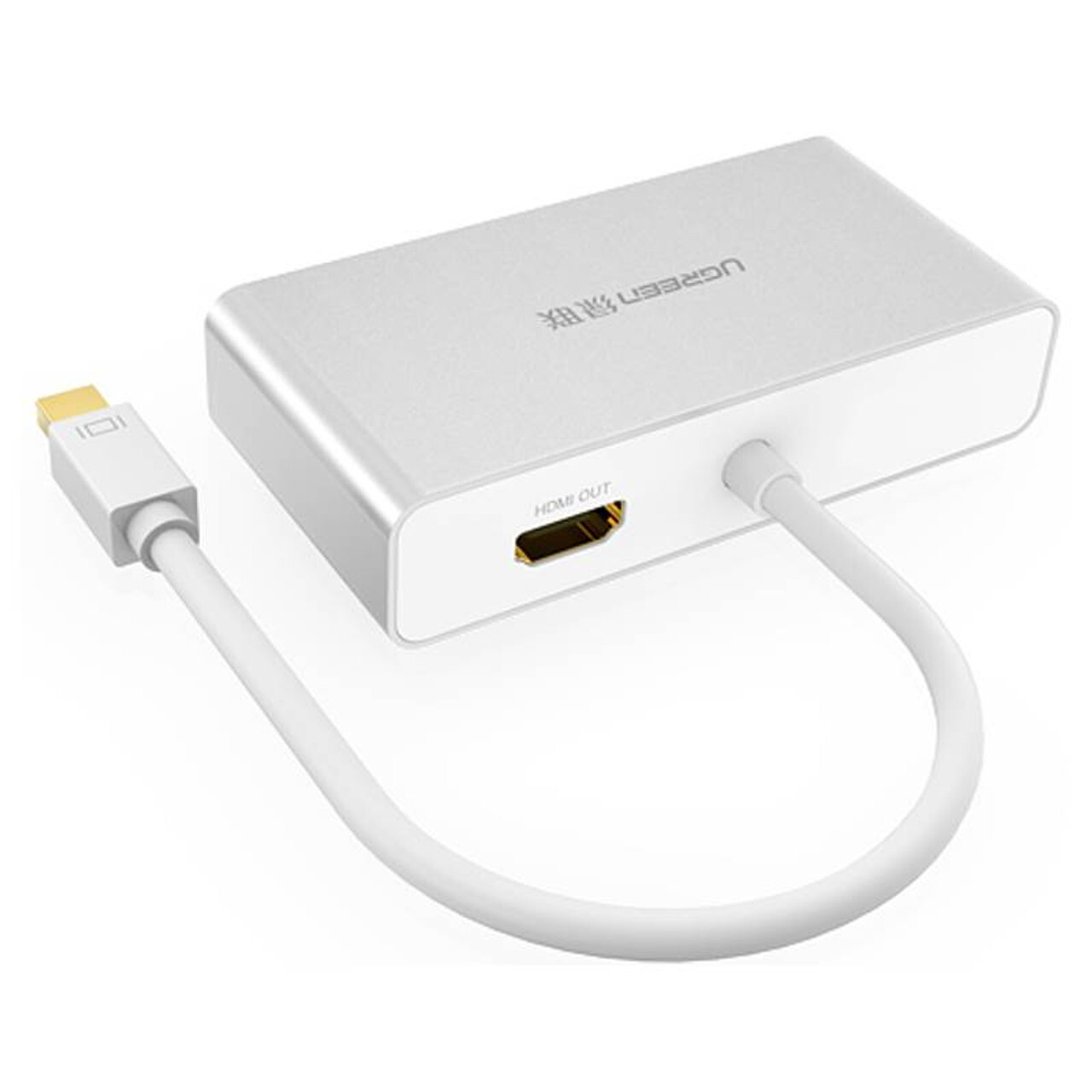 UGREEN - Adapter 3-in-1 Mini DisplayPort to HDMI&VGA&DVI--white