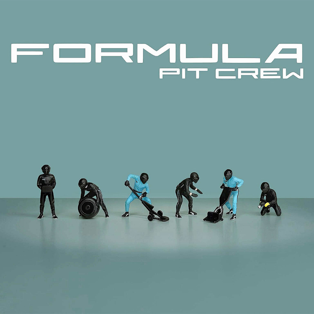 [預訂] American Diorama 1/64 Formula Pit Crew Figures – Team Black