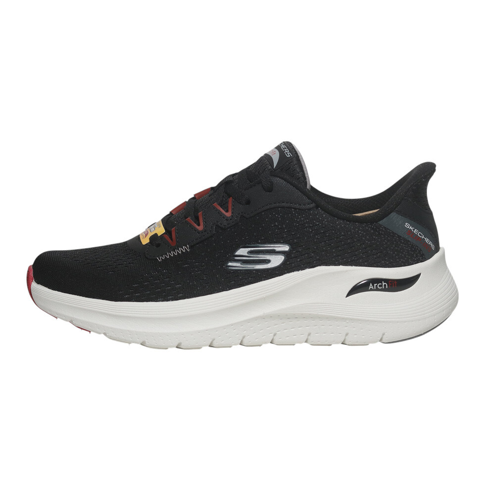SKECHERS 休閒鞋 ARCH FIT 2.0 VORTARO 黑紅 足弓 瞬穿 男 232713BKRD